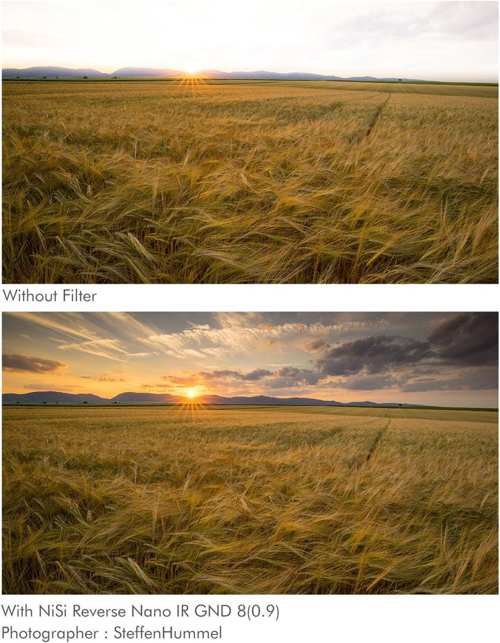 NiSi Verlaufsfilter Reverse GND 8 (0.9/3-Blenden) für M75-Filterhalter (75 x 100 mm)