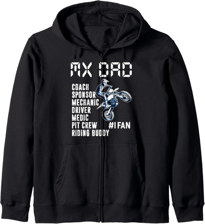 MX Dad Vater Papa Extremsportler Sport Motorrad Enduro Kapuzenjacke