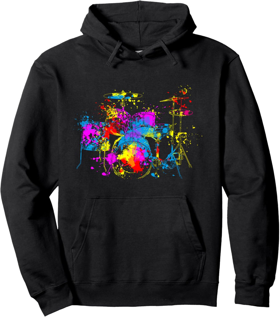 Splash Schlagzeug Geschenk für Drummer Pullover Hoodie
