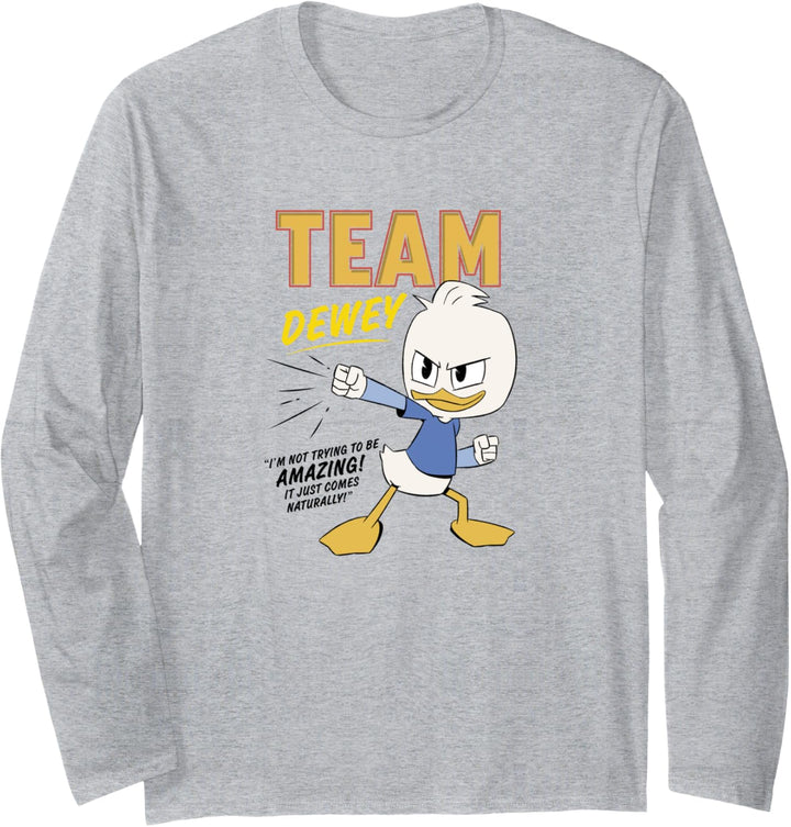 Disney Duck Tales Team Dewey It Comes Naturally Langarmshirt