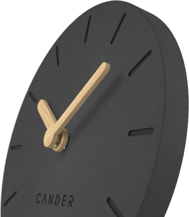 Cander Berlin MNU 2612 S Tischuhr lautlos ohne Ticken 12 cm analog batteriebetrieben Vintage modern