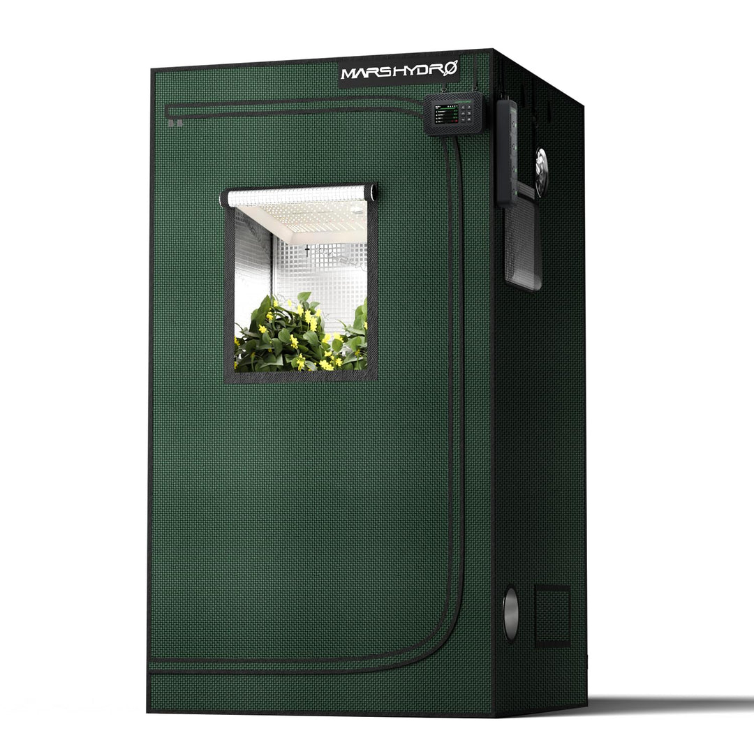 MARS HYDRO 3.3x3.3 Grow Tent Pro, 39"x39"x71" 2000D Thickened Polyester Canvas & High Reflective Myl