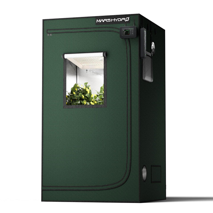 MARS HYDRO 3.3x3.3 Grow Tent Pro, 39"x39"x71" 2000D Thickened Polyester Canvas & High Reflective Myl