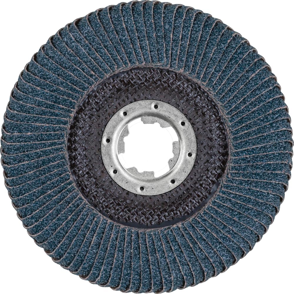 PFERD Fächerscheibe POLIFAN CURVE, 10 Stück, 125mmx14mm, Z40, X-LOCK (22,23 mm), SGP STEELOX, 676890