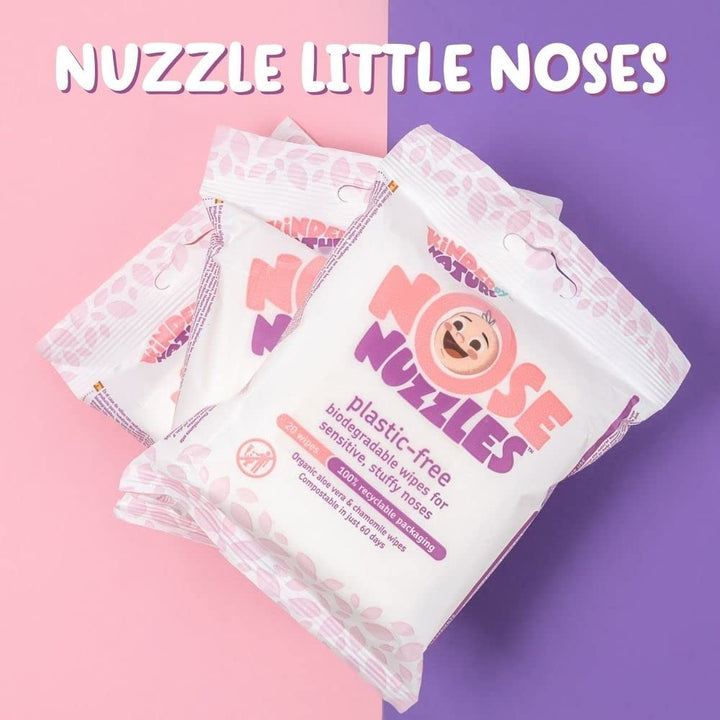 Jackson Reece, Kinder by Nature Nasen-Nuzzles-Tücher, 8 Stück (perfekt für laufende Nasen durch Erkä