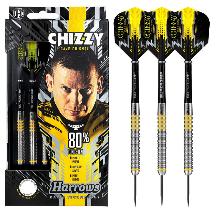 Harrows Steel Darts Dave Chisnall Chizzy 80% Tungsten Steeltip Dart Steeldart (25 Gr)