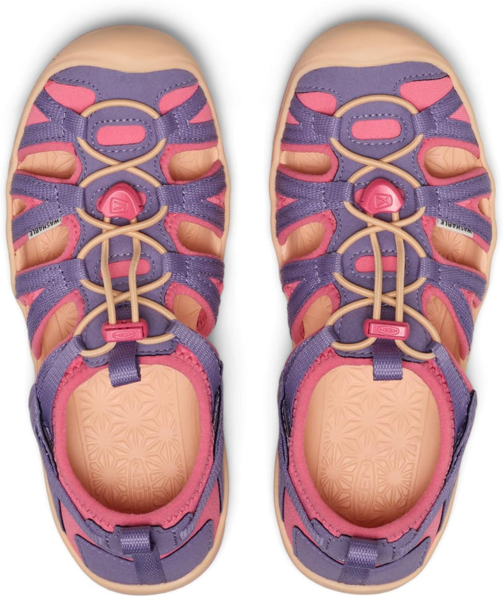 Keen SEACAMP II CNX T-RAVEN/YELLOW 1010094 Unisex-Kinder Sandalen 24 EU Lila Dunst Rosa Limonade, 24