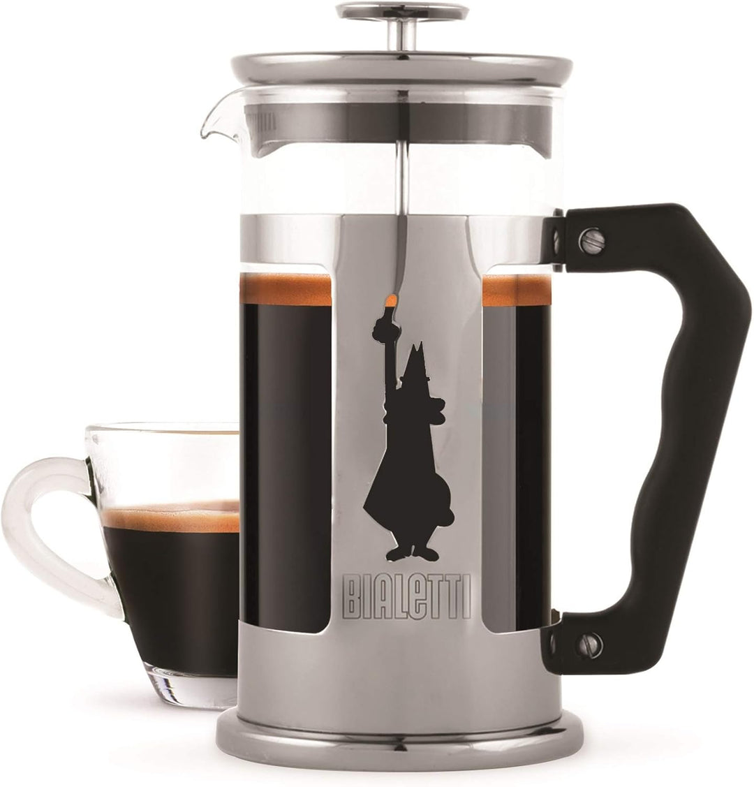 Bialetti Kaffeepresse Preziosa, French Press Filter für Kaffee oder Tee, 1 Liter, 8 Tassen & Perfett
