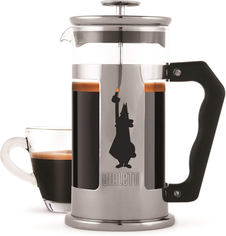 Bialetti Kaffeepresse Preziosa, French Press Filter für Kaffee oder Tee, 1 Liter, 8 Tassen & Perfett