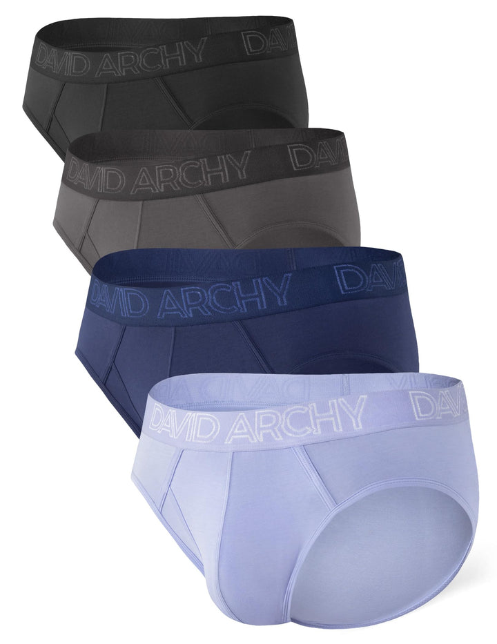 DAVID ARCHY Herren Slip Männer Slips Stretcken Unterwäsche Weich Ohne Etikett,aus Bambus M Stil D: P