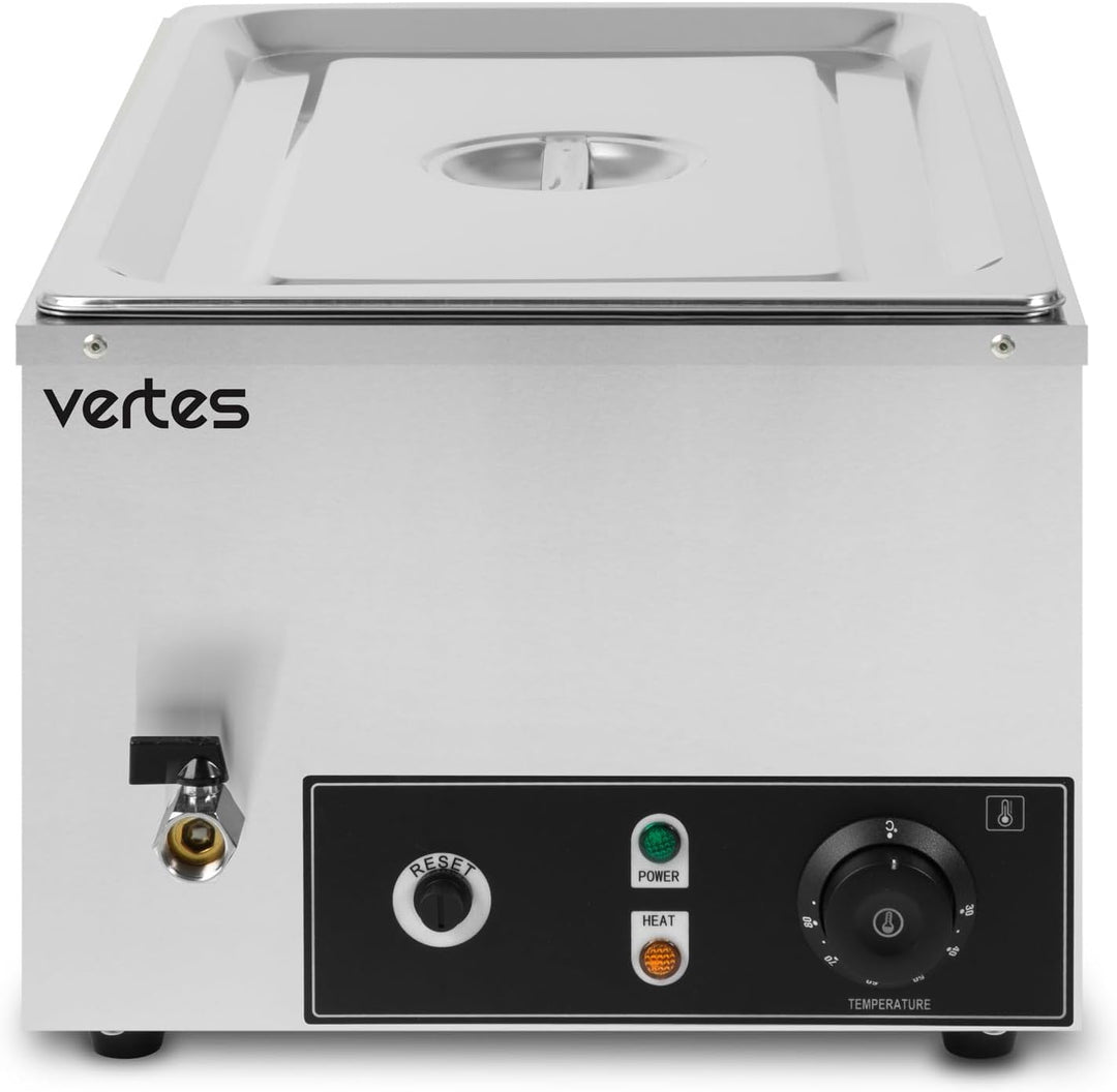 Speisenwärmer Buffetwärmer Wärmebehälter Für Speisen Elektrisch 1000W aus Edelstahl (Inkl 1x 1/1 GN