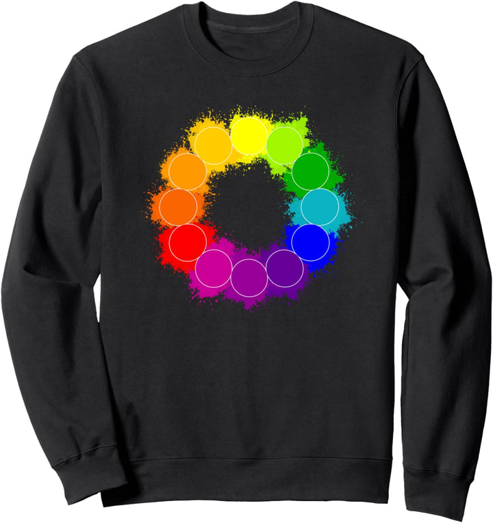 Color Wheel Künstler-Design für Kunstlehrer, Künstler, Maler Sweatshirt
