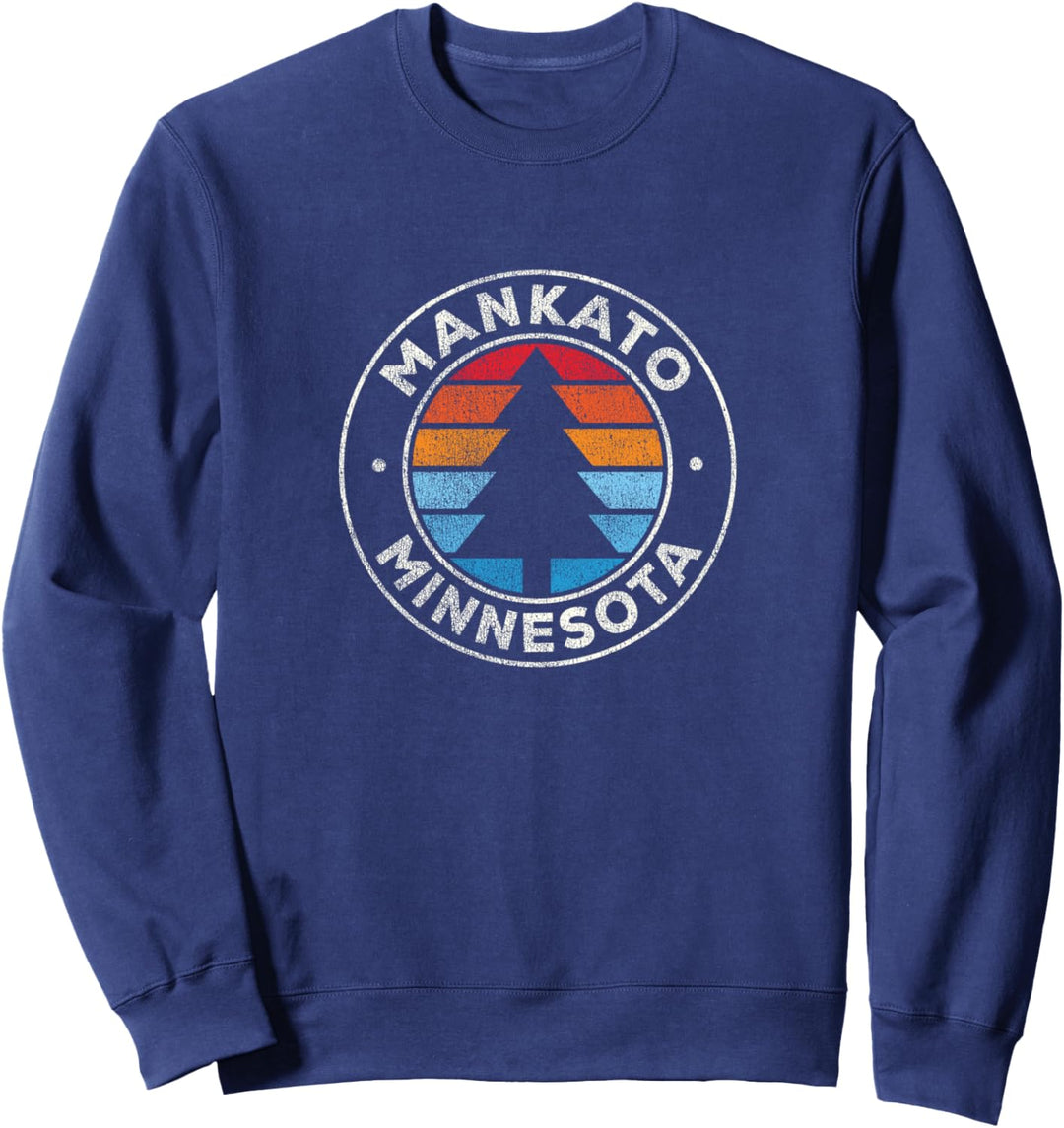 Mankato Minnesota MN Vintage Graphic Retro 70er Jahre Sweatshirt