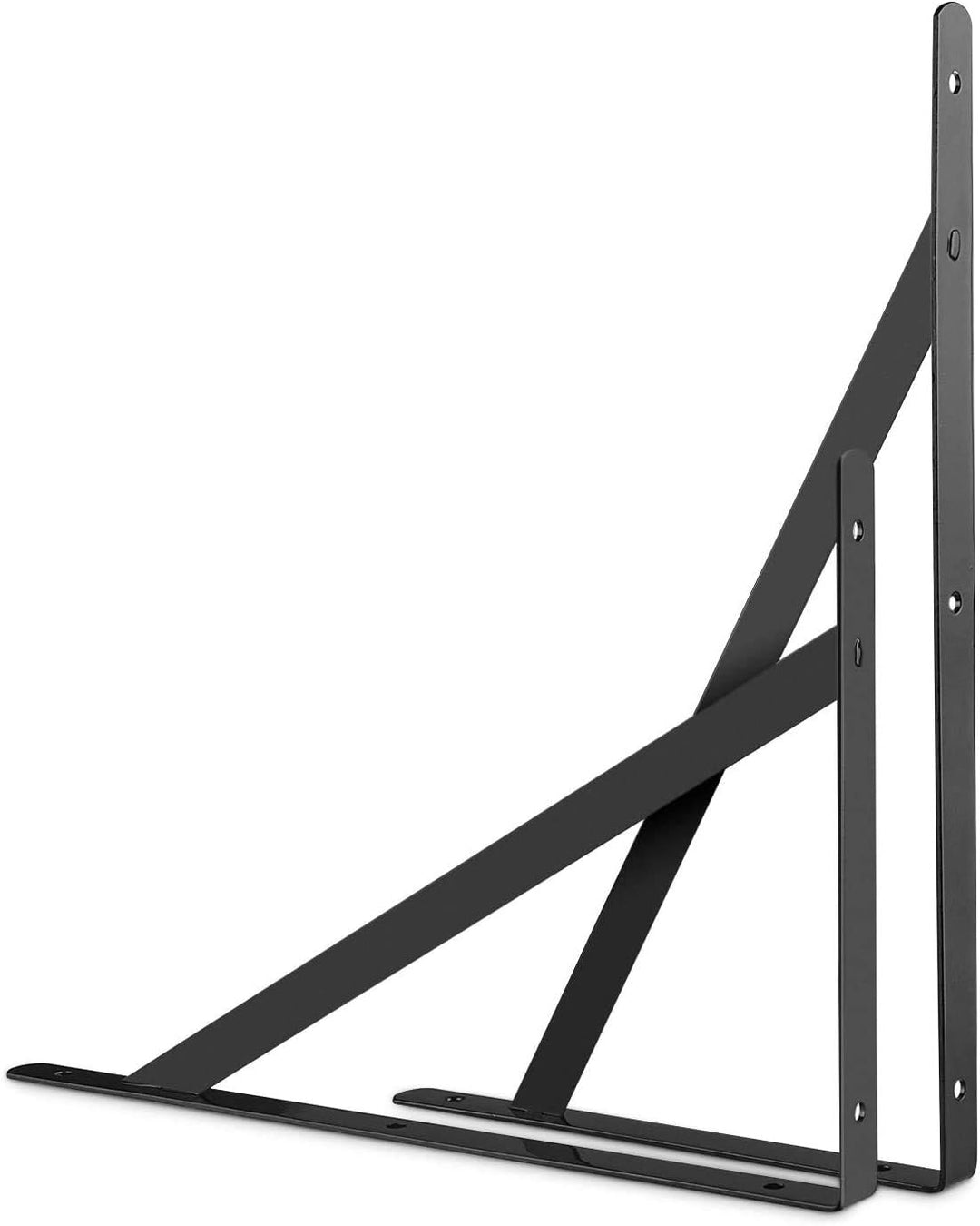 STARVAST 10 Stück Regalhalterungen Schwerlast, 90 Grad Wand-Winkel Regalhalterung Metall Regalträger