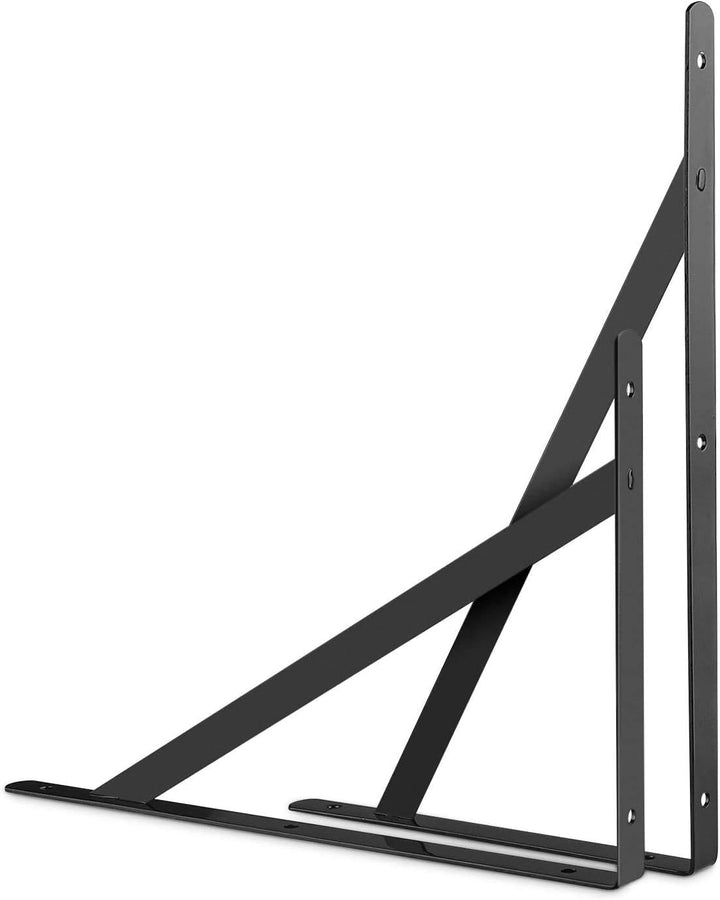 STARVAST 10 Stück Regalhalterungen Schwerlast, 90 Grad Wand-Winkel Regalhalterung Metall Regalträger