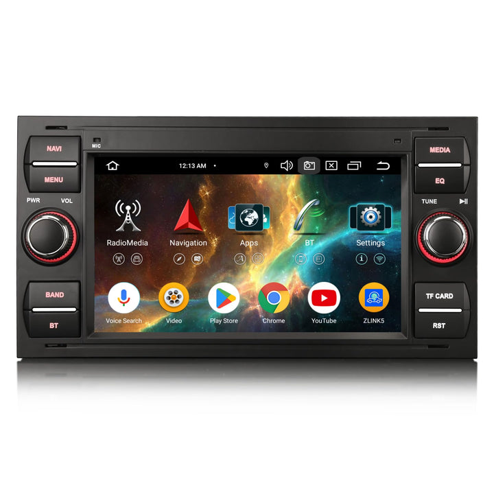 Erisin 8 Kern Android 14 Autoradio 4GB+64GB mit Bluetooth Für Ford Focus C-Max S-Max Galaxy Kuga Fie
