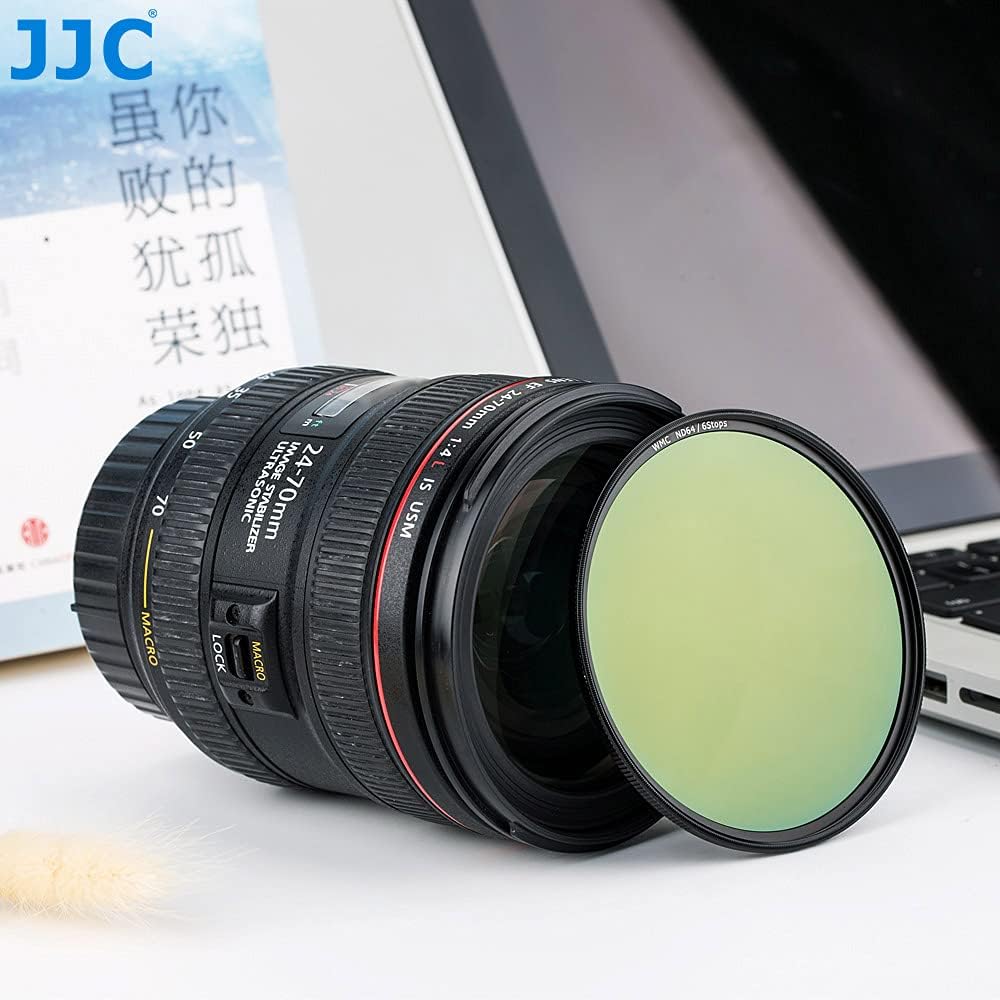 JJC ND64 ND-Filter, 67 mm, Neutraldichtefilter, ultradünn, mehrfach beschichtet, Objektivfilter, Fad