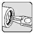 Sicherungsringzange J01 DIN / ISO 5256-C für Ø 8-13mm für Innenringe