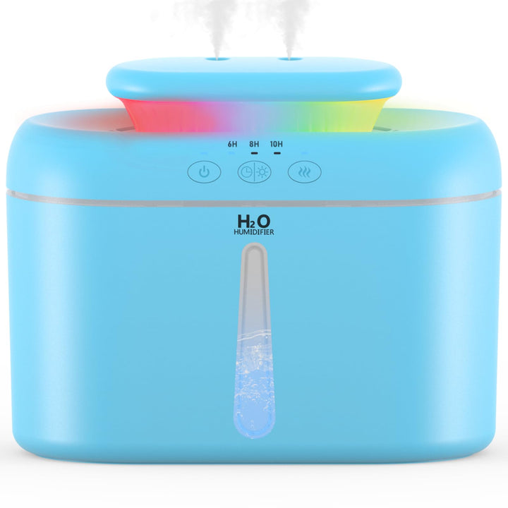 Luftbefeuchter fürs Schlafzimmer, 2000ml Kaltnebel-Luftbefeuchter für Zuhause, Ultraleise (28 db), L
