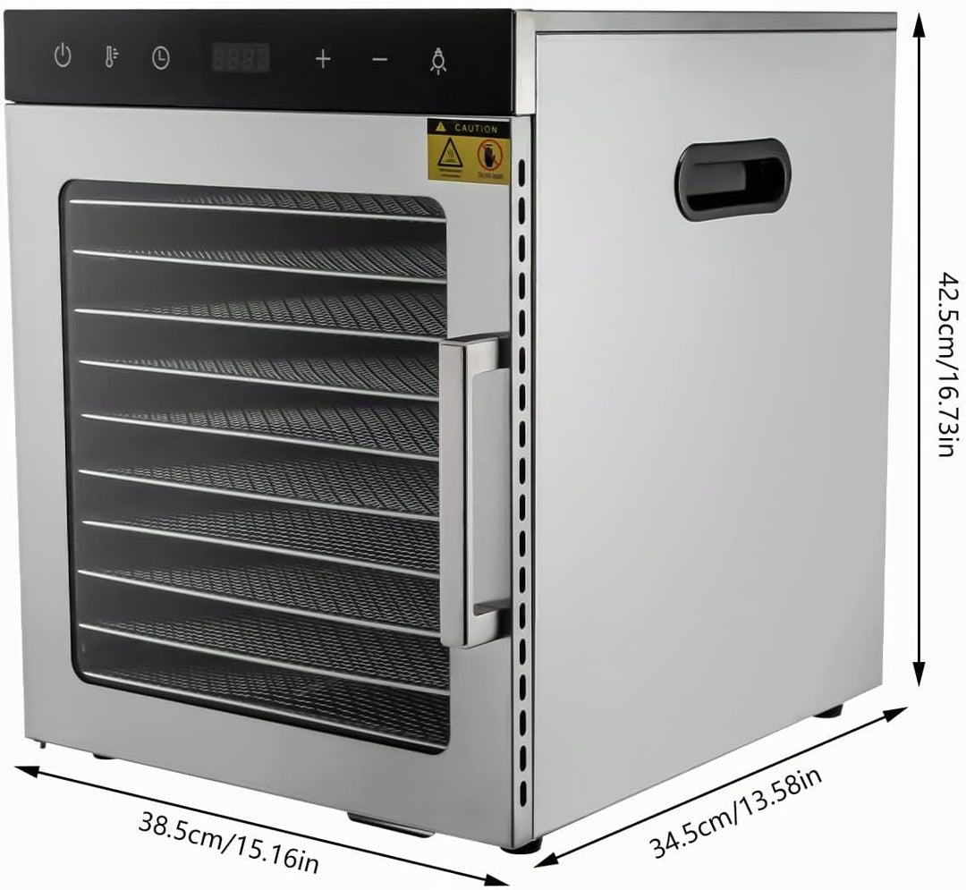 10 Edelstahlgitter Gemüse Trockner,Dörrautomaten freeze dryer gefriertrockner,Dörrgerät für Obst und