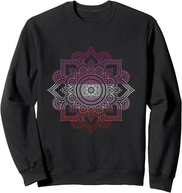 Lesbisch LGBT Mandala Lesben Stolz Monat LGBT Unterstützung Sweatshirt