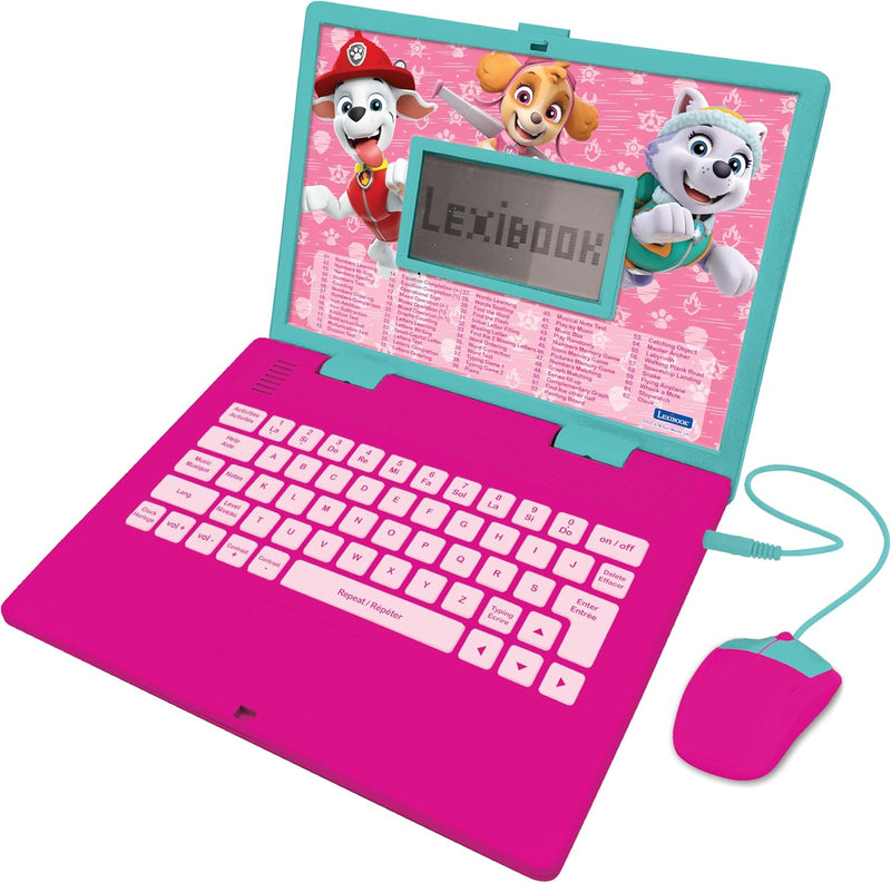 Lexibook, Paw Patrol Lern- und Zweisprachiger Laptop in Englisch/Französisch, Spielzeug für Kinder m