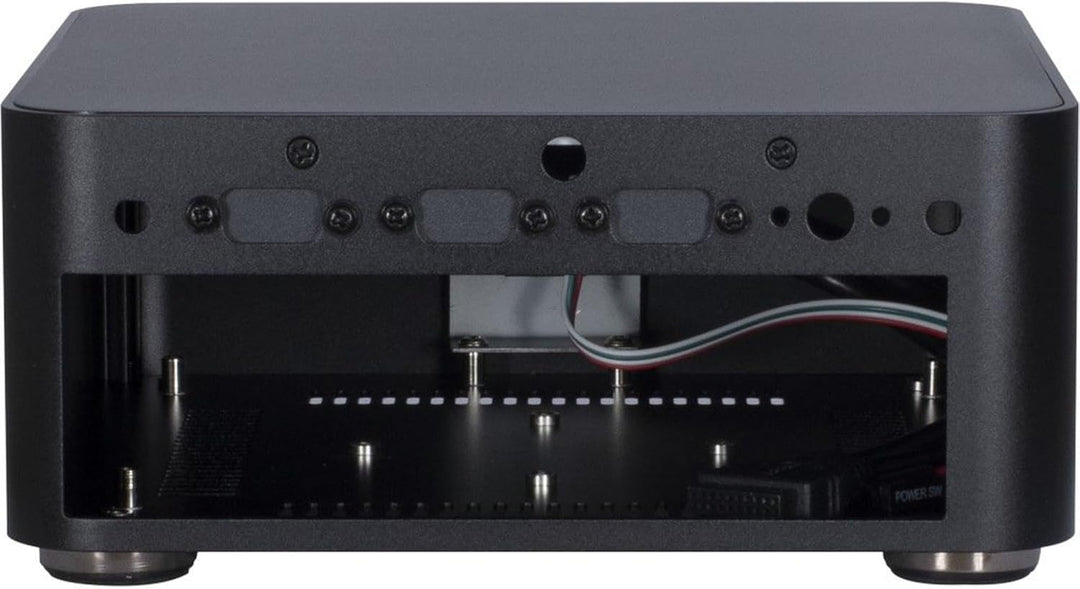 Inter-Tech ITX PC Gehäuse A80 mit 60 W Netzteil, schwarz