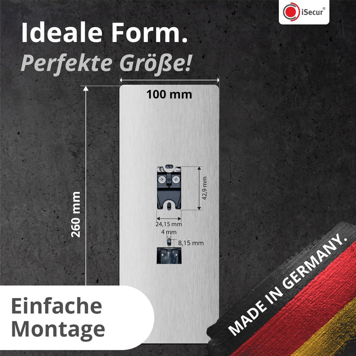iSecur Blende passend für Blink Akku-Videotürklingel aus Edelstahl I Video-Doorbell I Klingelschild