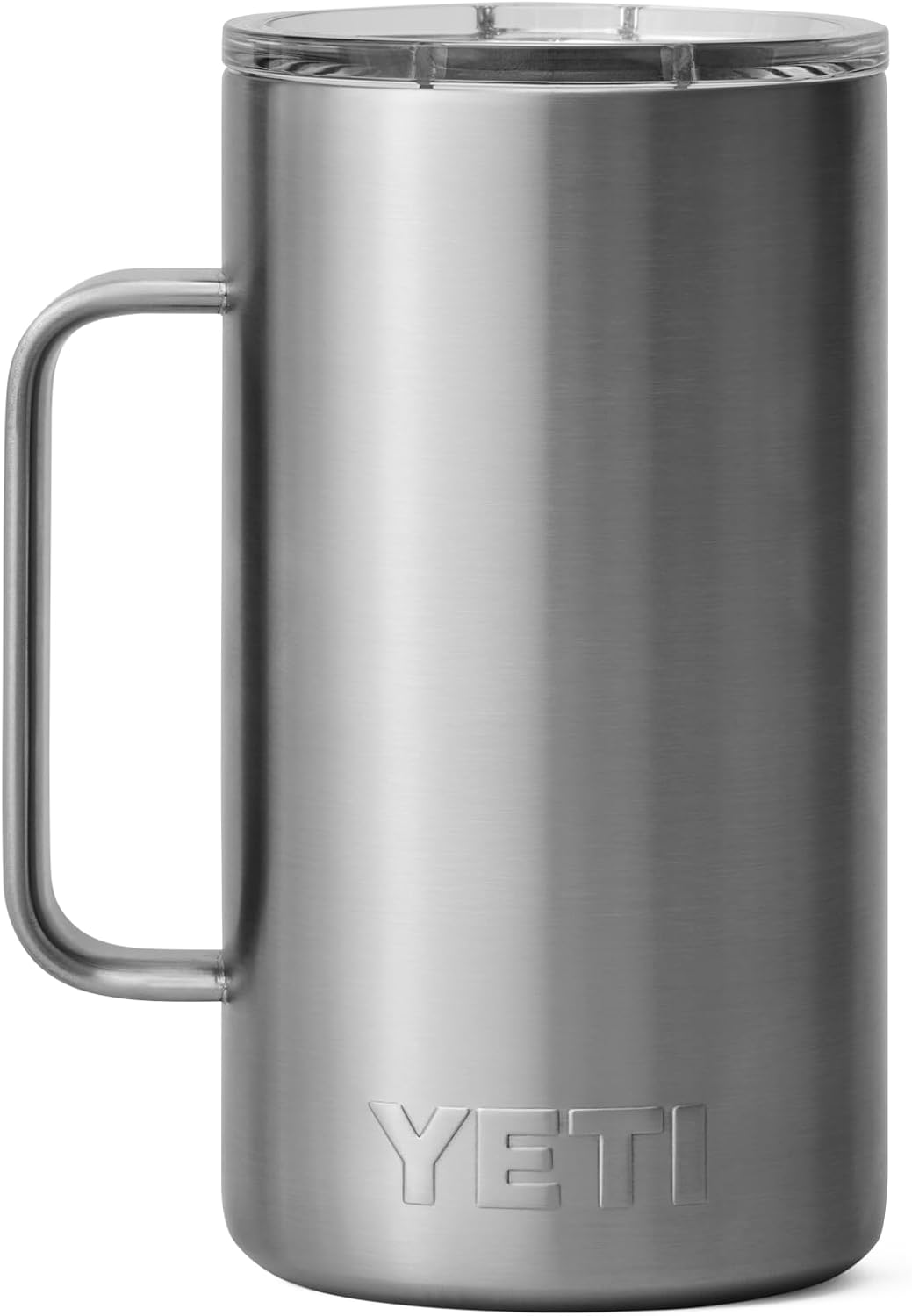 YETI Rambler Krug, Edelstahl, Stainless Steel, 24oz (710ml), Stainless Steel