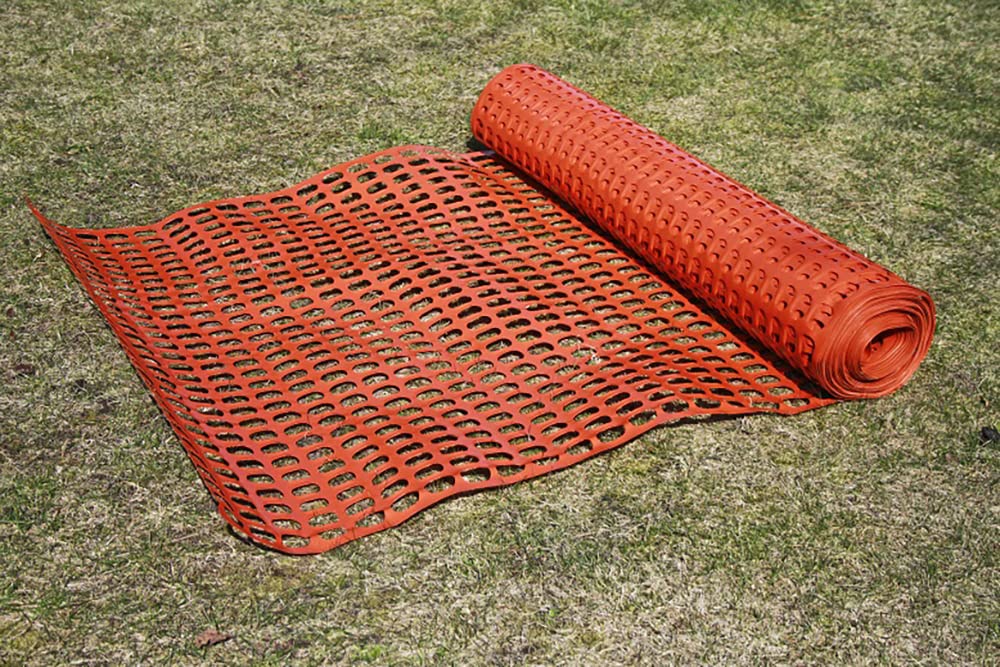 HaGa® Absperrzaun orange, 50m x 1,2m Höhe, Maschenweite 50mm x 35mm, ideal für Baustellen Sicherheit