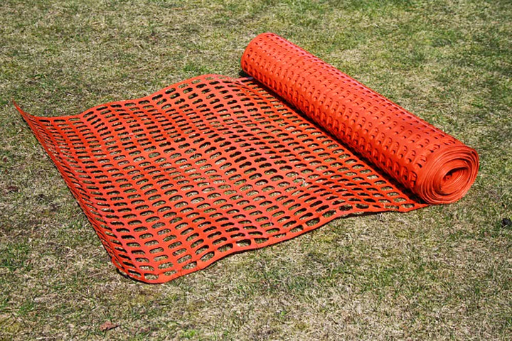 HaGa® Absperrzaun orange, 10m x 1,2m Höhe, Maschenweite 50mm x 35mm, ideal für Baustellen Sicherheit