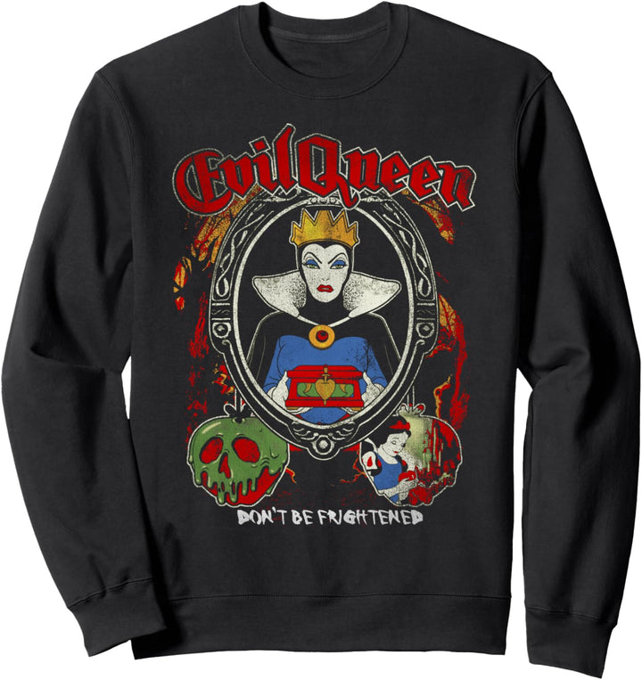 Disney Snow White Evil Queen Distressed Oval Portrait Sweatshirt