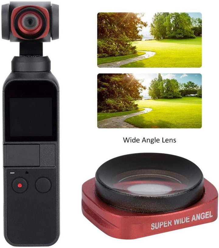3 Stück Kamera CR Weitwinkel + 12.5X Makro + CPL Objektiv Filter Kit Set für DJI OSMO Pocket Gimbal