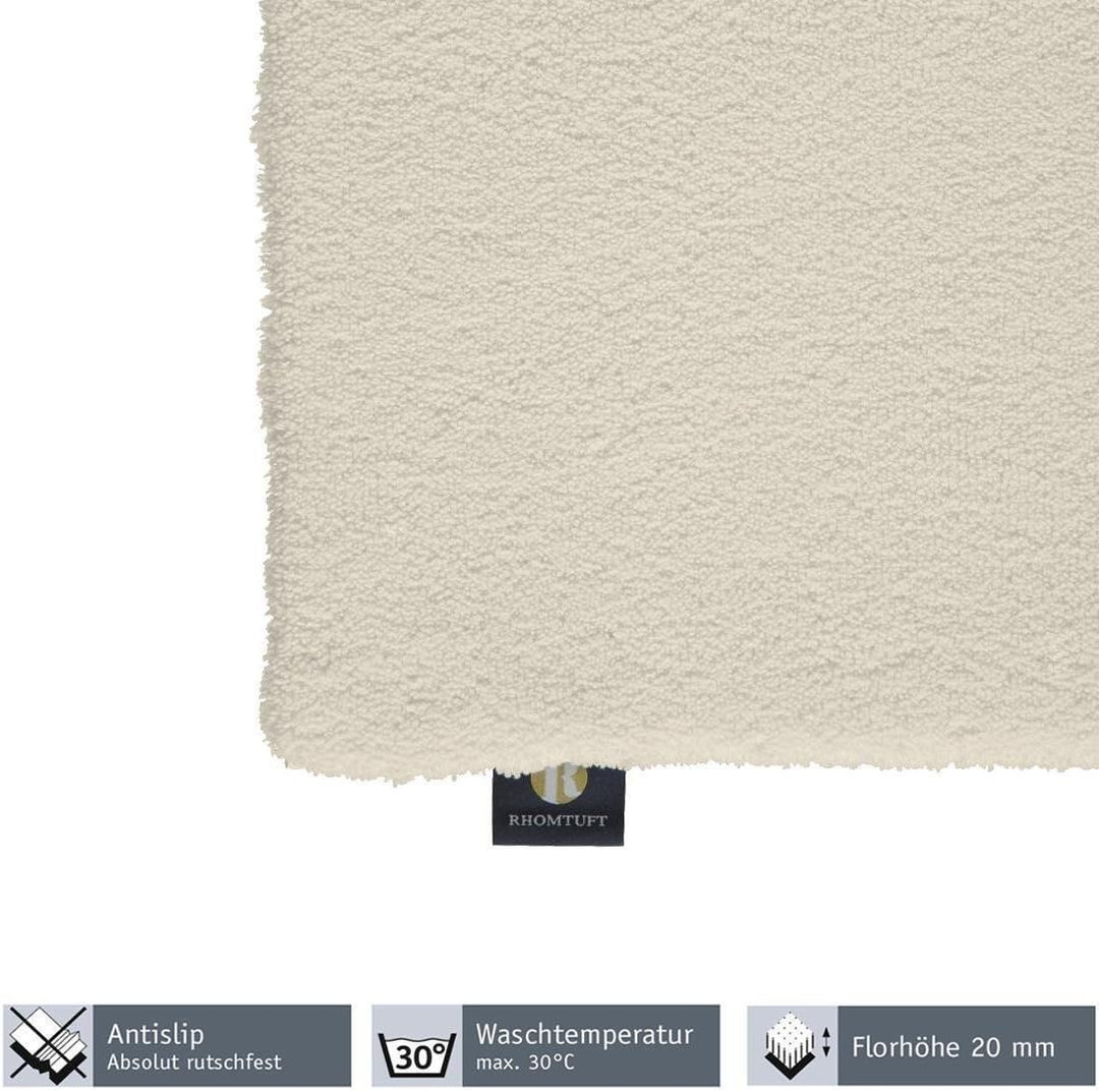 Rhomtuft Badteppiche Square Natur-Jasmin - 20 60x90 cm, 60x90 cm