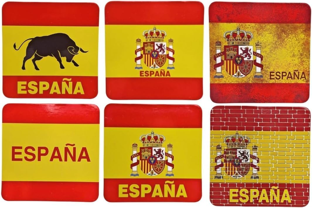 Set mit Flachmann und Flaschenöffner mit spanischem Wappen (Flaschenöffner und Flaschenöffner) Flach
