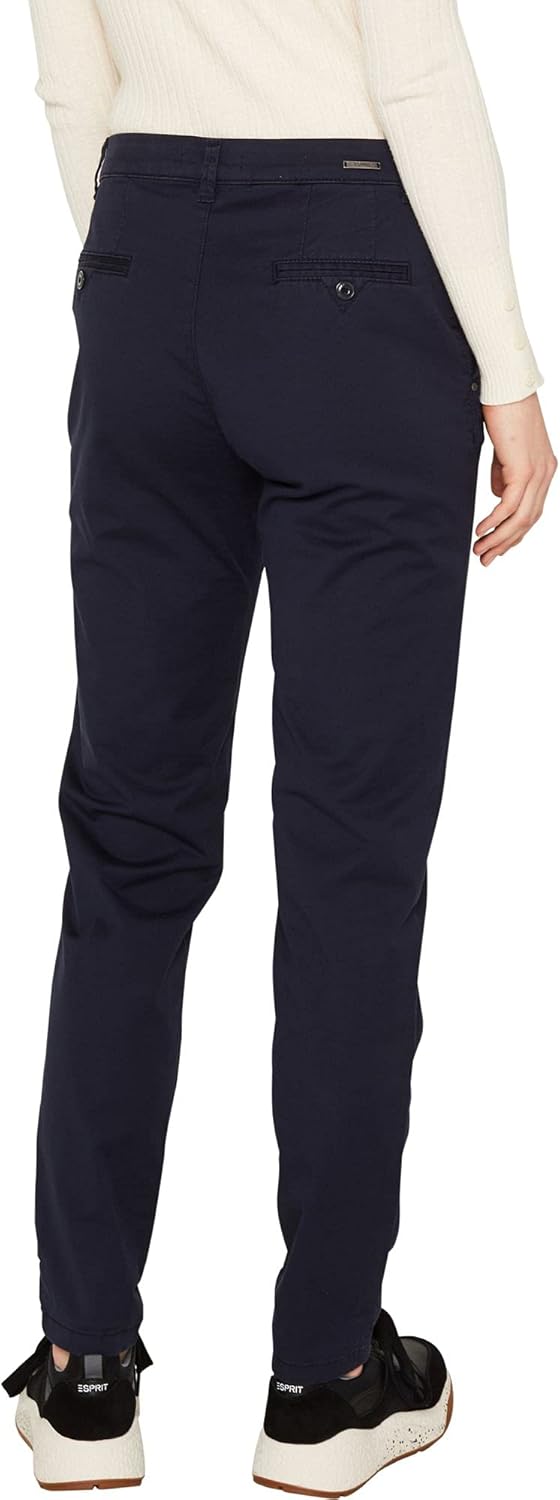 ESPRIT Damen Hose 25W 400/Navy, 25W 400/Navy