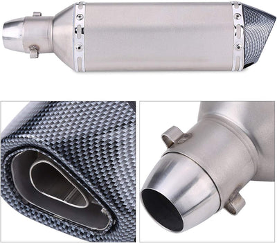 Acouto Universal Motorrad Dirt Bike Modifiziertes Auspuffrohr mit DB Killer (B) für Pot D Echappemen