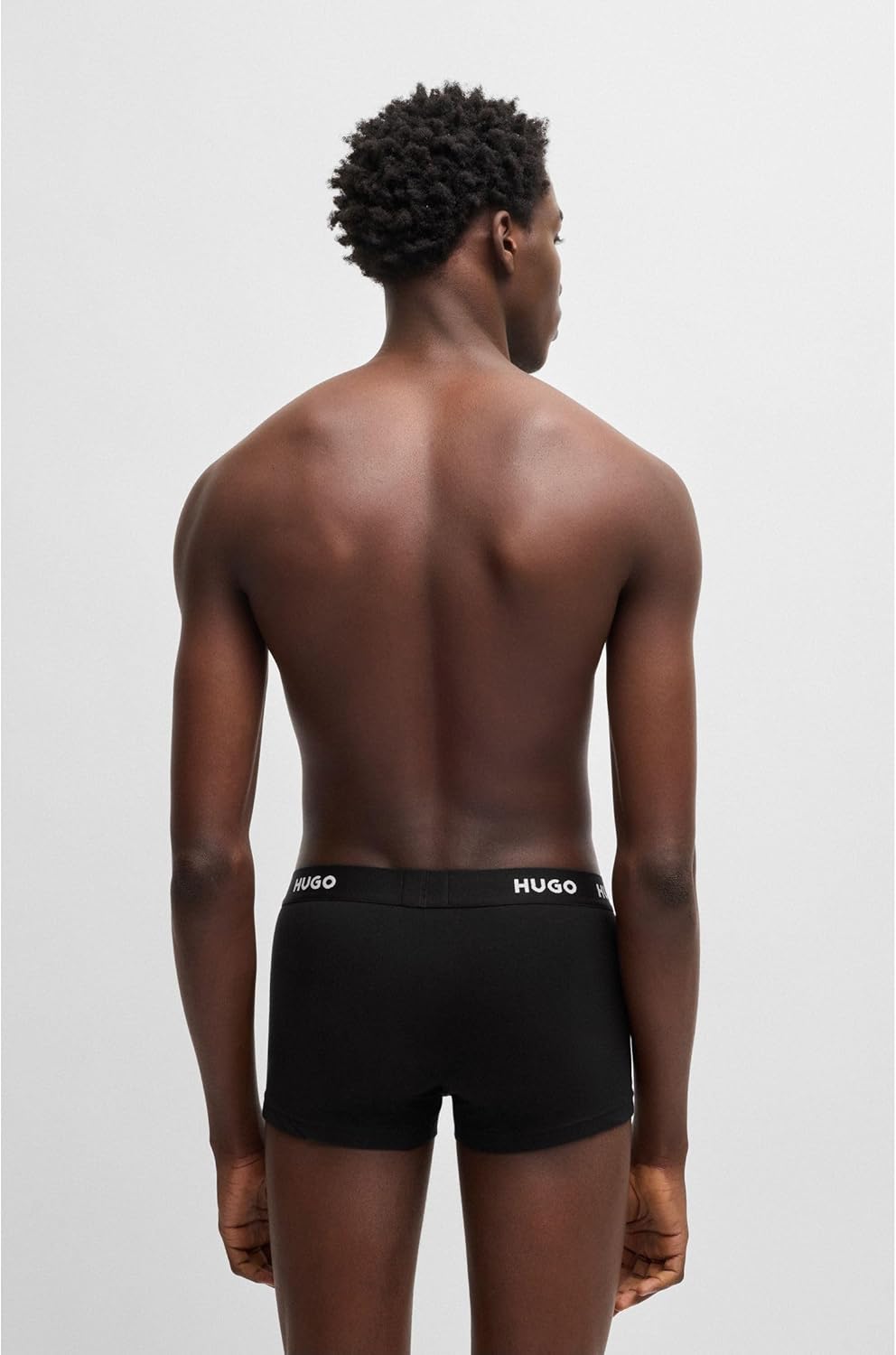 HUGO Herren Trunk Triplet Pack Dreier-Pack eng anliegende Boxershorts aus Stretch-Baumwolle mit kurz