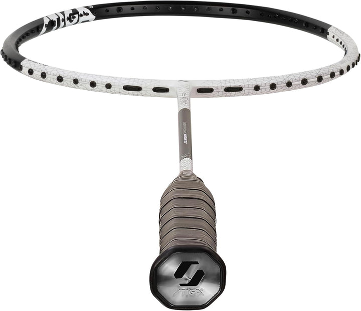 STIGA Badmintonschläger Aviox Pro - Head-Heavy Topschläger mit Exklusiver Kohlefaser für Unschlagbar