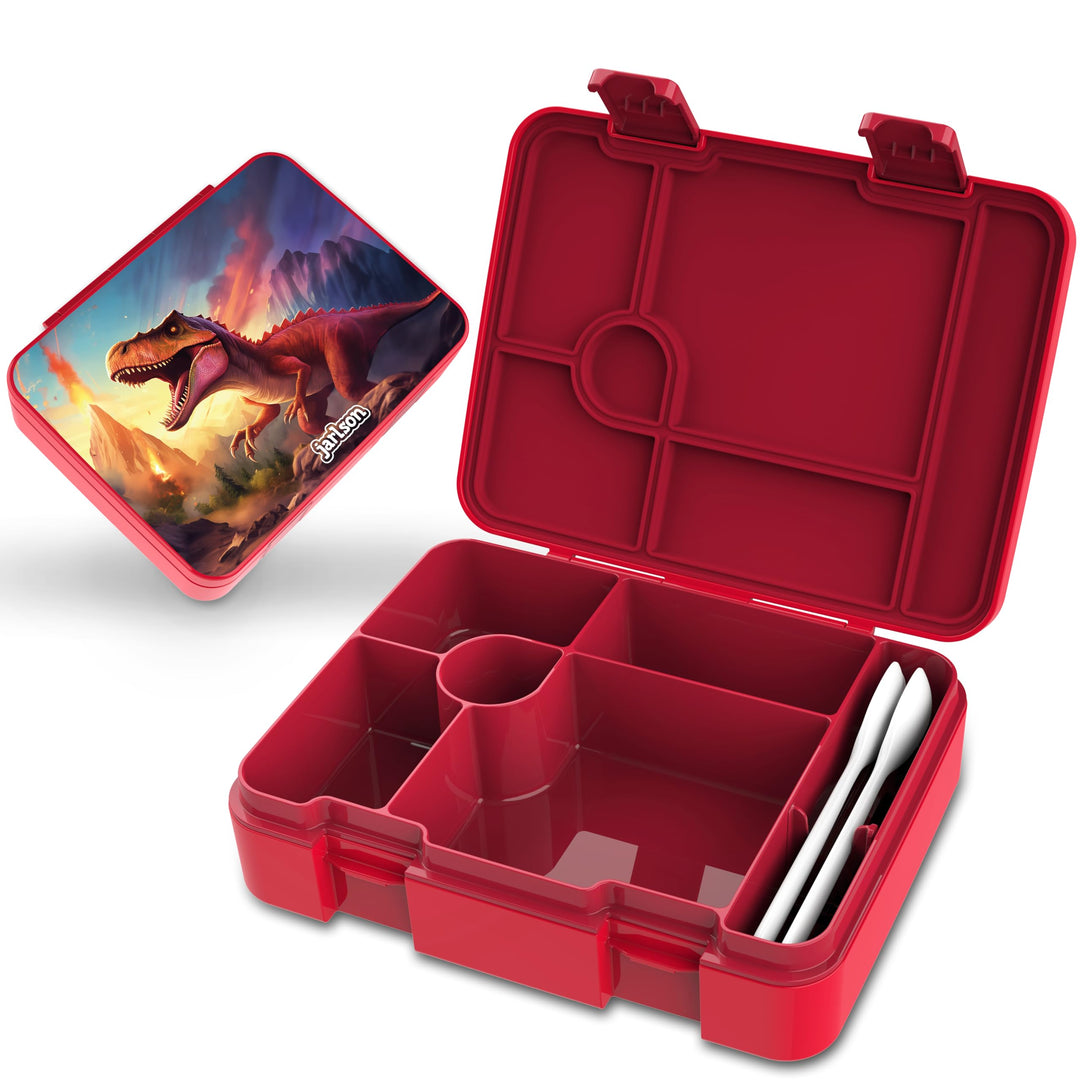 Jarlson® Brotdose Kinder mit Fächern | Lunchbox BPA frei | Bento Box auslaufsicher | Snackbox | Jaus