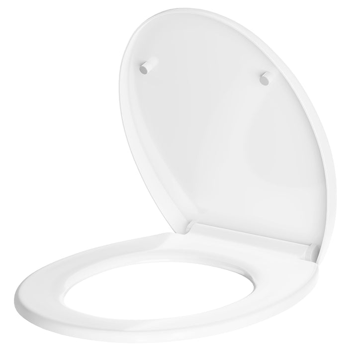 TROPOW Toilettendeckel mit Absenkautomatik,Antibakterieller WC Sitz,Quick-Release-Funktion,Passend f
