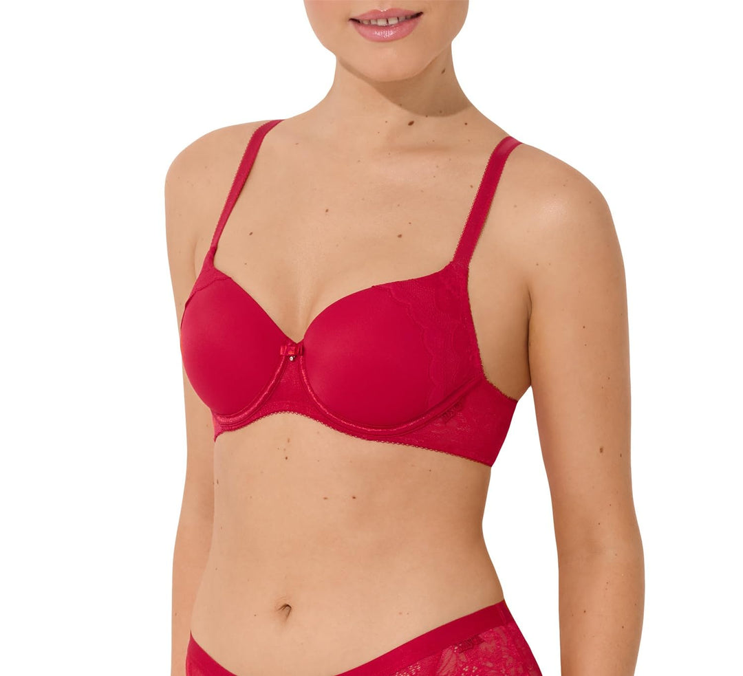 Lisca Damen Evelyn Softschalen-BH 20228, Rot, 70D