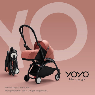 BABYZEN YOYO 0+ Neugeborenen Set, Red - Inklusive Matratze, Verdeck, Kopfstütze und Fussabdeckung -