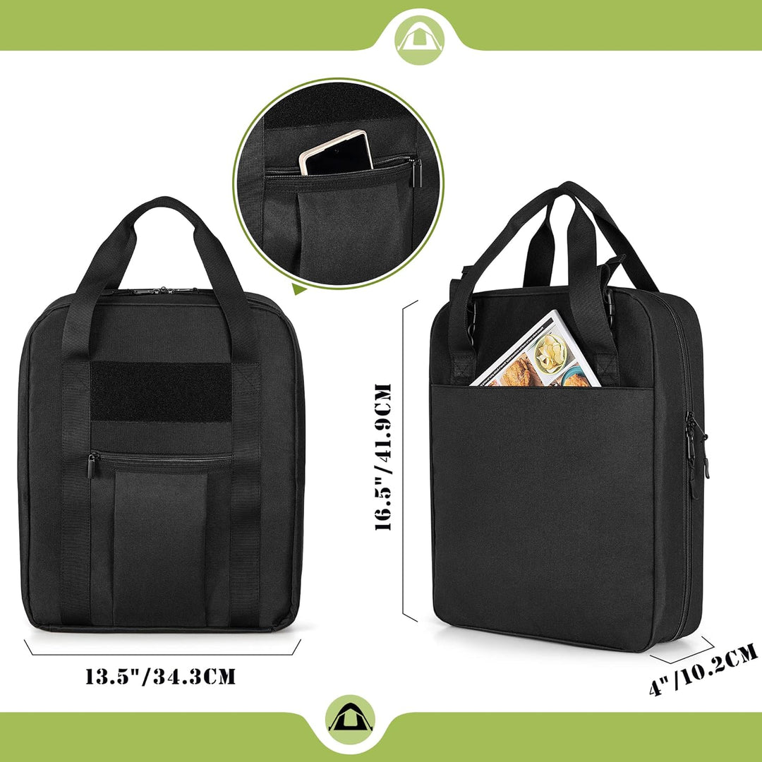 HODRANT Hängende Camp Utensilien Organizer Tasche mit Handtuch Papier Halter, Camp Kitchen Koffer fü