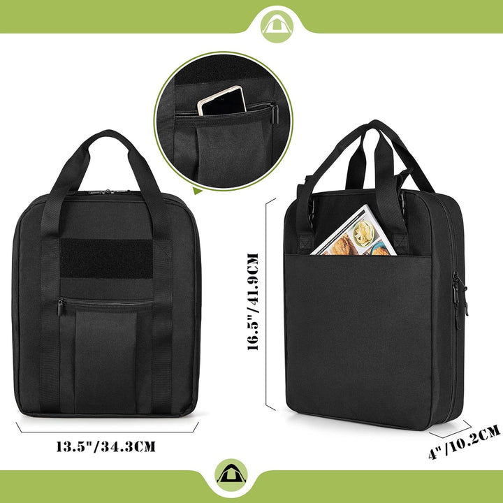HODRANT Hängende Camp Utensilien Organizer Tasche mit Handtuch Papier Halter, Camp Kitchen Koffer fü
