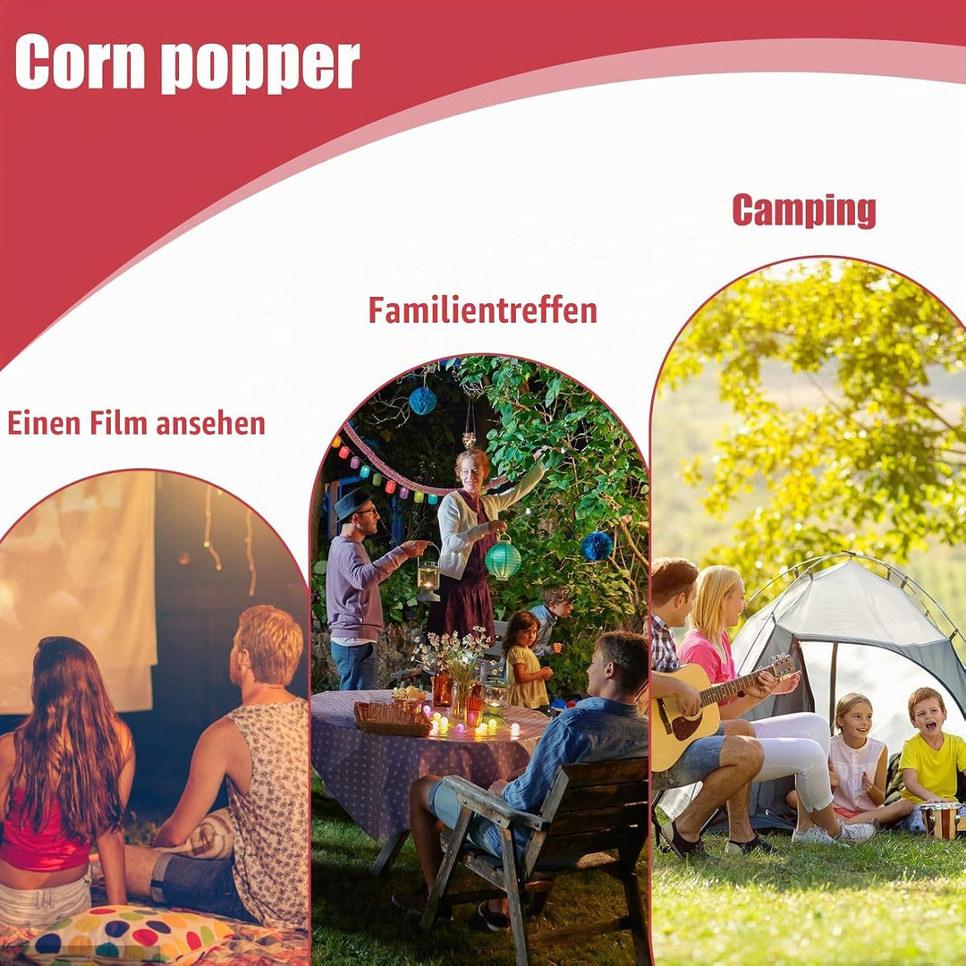 Heissluft Popcornmaschine 1200W, Popcorn Maker ohne Öl Fettfrei BPA frei Schnell in 3 Minuten One To