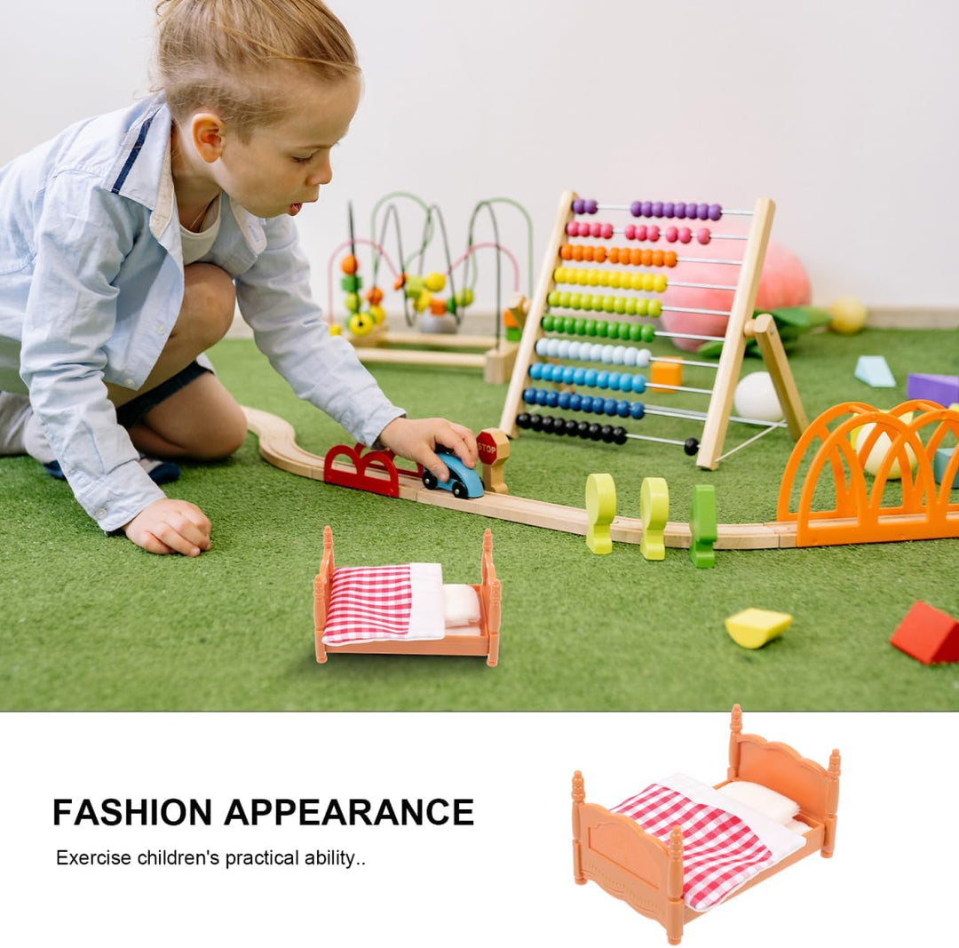 HEMOTON 1 Satz Bettmodell Puppenhaus- Puppenbett Mini- Wohnkultur bastelset Mini-Hausmodell Mini-Möb