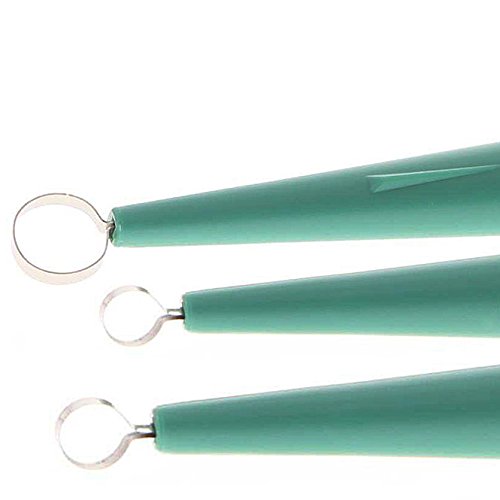 Hautkürette, scharfe Kai Kürette für die Kürettage, Kosmetex Hautcuretten, Curette, 5x 4mm 5 Stück (