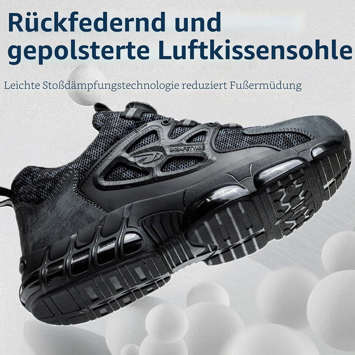 Sicherheitsschuhe Herren Leicht Arbeitsschuhe Stahlkappe Damen Sportlich Stahlkappenschuhe rutschfes