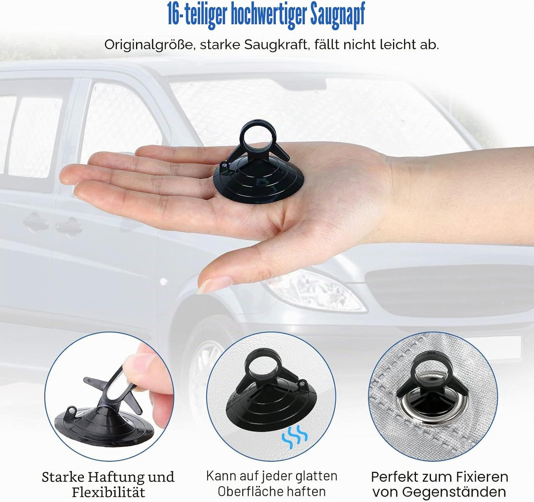 Wohnmobil Windschutzscheibe Sonnenschutz kompatibel mit Mercedes-Benz VITO II W639 2003-2014, Sonnen